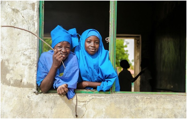 Girls at Galtimari Primary School, Maiduguri 