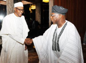 Buhari shaking Obasanjo and bringing the era of the strong ruler to a close in  Nigeria ?