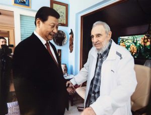 Chinese President Xi Jinping with Castro