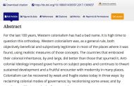 Professor Advocating Re-colonisation Retains Article Despite Apologizing