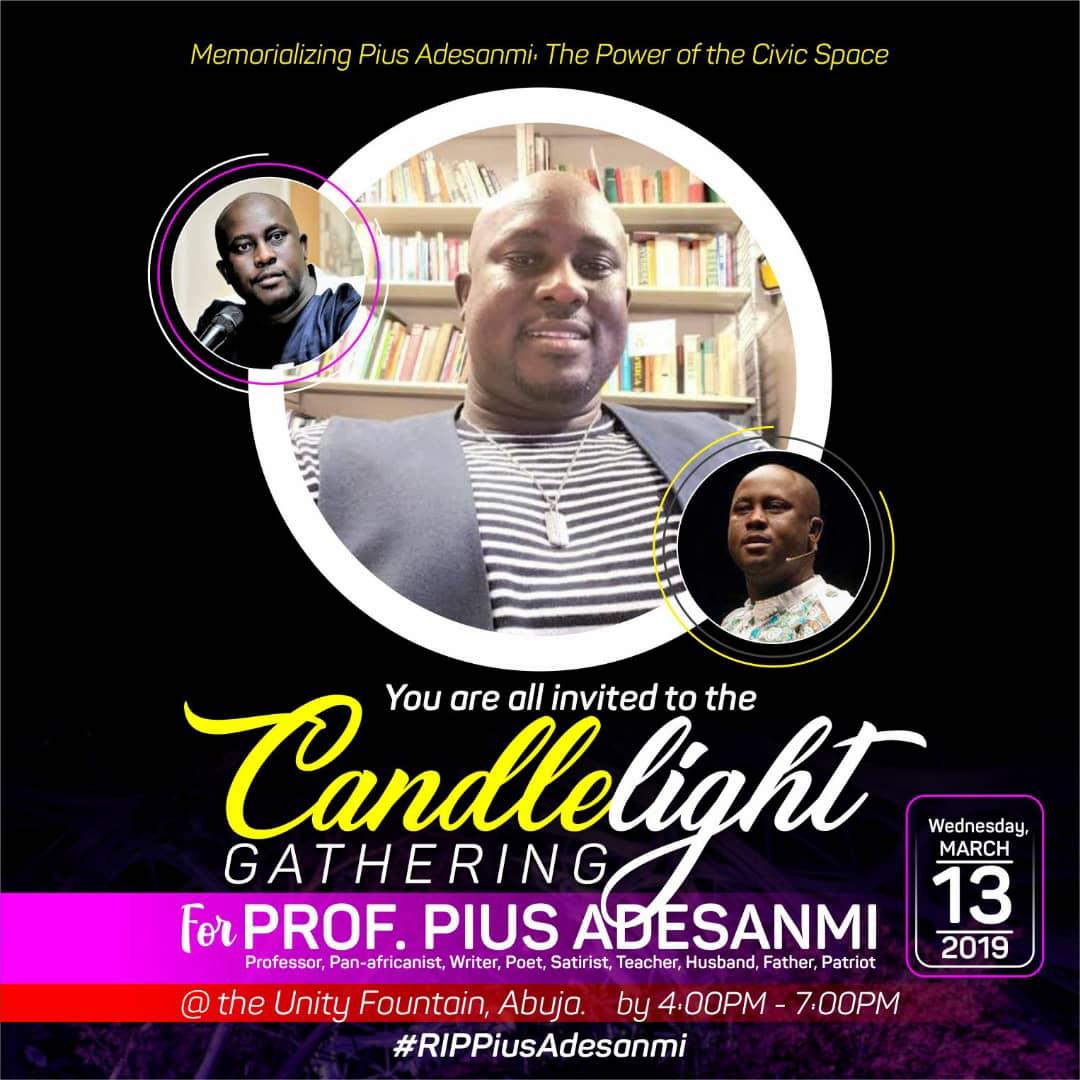 Homeage to Prof Pius Adesanmi