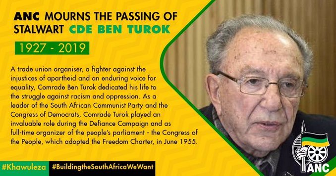 Africa Mourns Prof Ben Turok, Ponders His Big Question, 'Africa: What Can Be Done?'