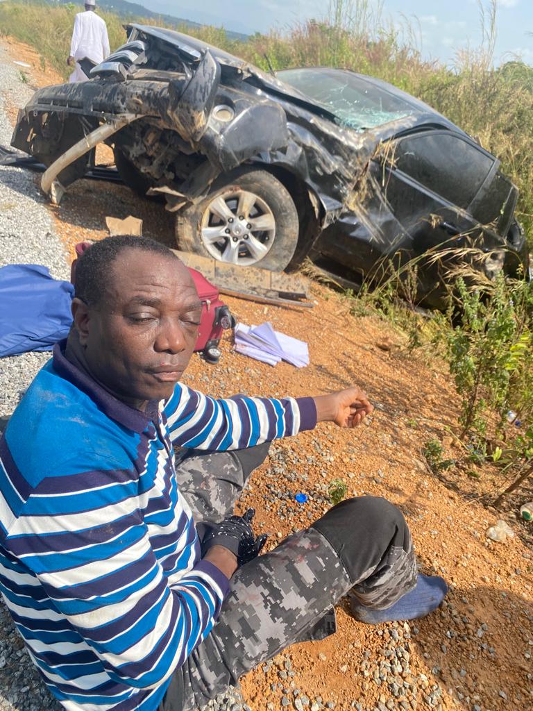 Prof Chris Kwaja Survives Ghastly Accident