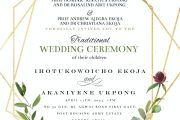 All Set for Ekoja and Ukpong's Traditional Wedding