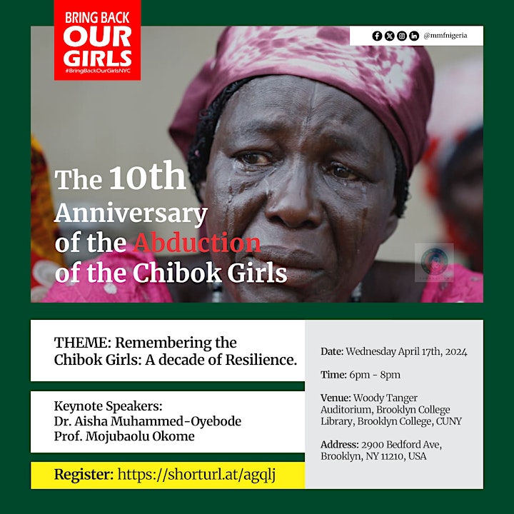 Brooklyn College BBOG Marks 10th Anniversary of Chibok Girls in New York