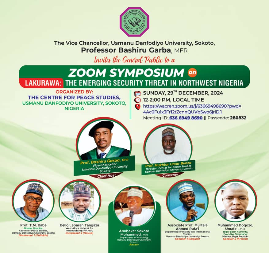 UDU Holds Online Symposium on Lakurawa