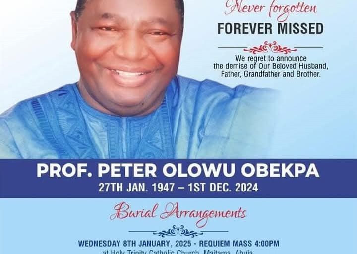 Colleagues, Students, Beneficiaries and Others Pour Encomiums on Late Prof Peter Obekpa in Abuja