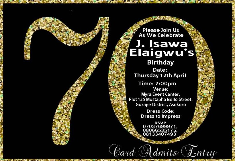 70th Anniversary
