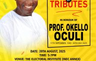 3 Days to the Global Valedictory for Prof Okello Oculi