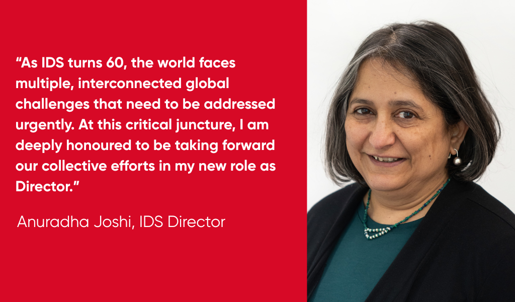 Whole Idea of Development Studies Under Question – Prof Anuradha Joshi, New IDS chief