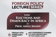 NIIA's Foreign Policy Lecture Tackles Elections-Democracy Puzzle in Africa 
