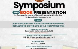 Activists, Comrades, Colleagues Set to Remember Cde Abubakar Sokoto Mohammed mni
